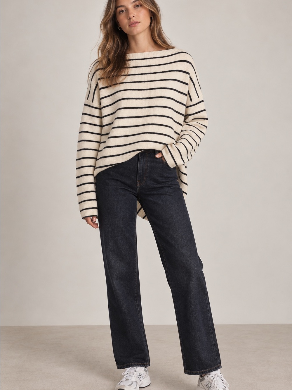 Brochu Walker Reir Striped Asymmetrical Sweater XS